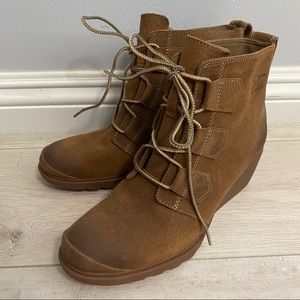 Sorel wedge booties